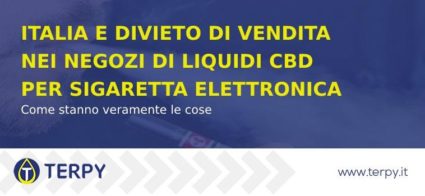 Italia e divieto di vendita nei negozi di liquidi al CBD