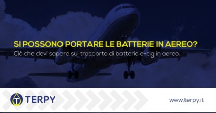 sigaretta elettronica e trasporto batterie al litio in aereo
