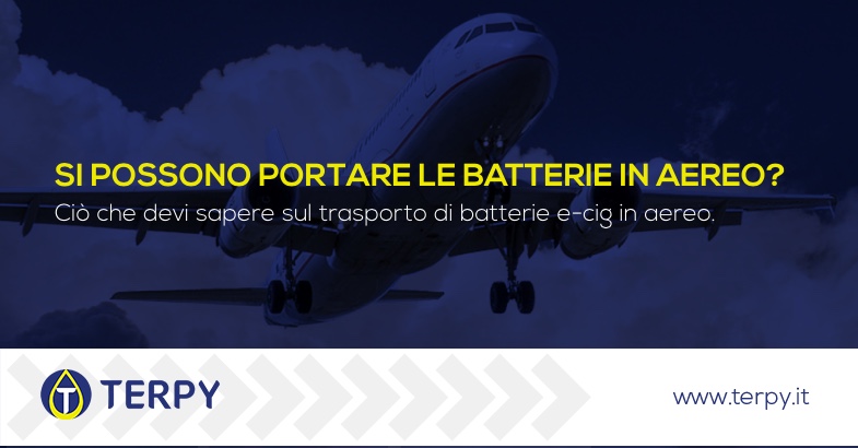 sigaretta elettronica e trasporto batterie al litio in aereo