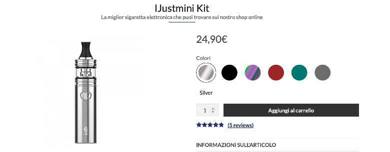 ijust mini sigaretta elettronica economica