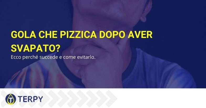 gola che pizzica dopo aver svapato