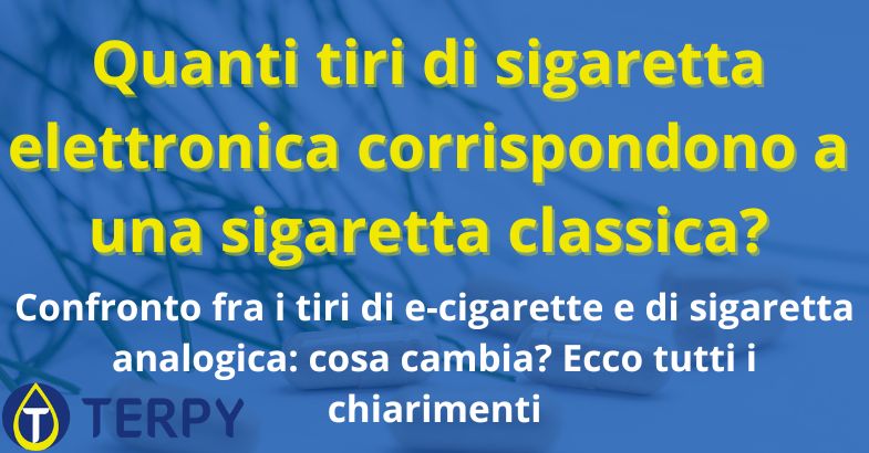Quanti tiri di sigaretta elettronica corrispondono a una sigaretta classica?