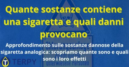Quante sostanze contiene una sigaretta e quali danni provocano