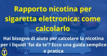 Rapporto nicotina per sigaretta elettronica