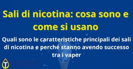 Sali di nicotina: cosa sono e come si usano
