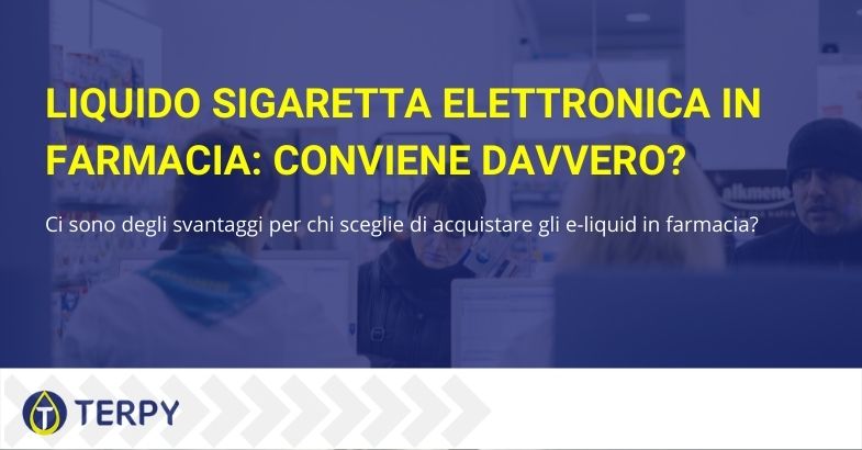 I liquidi per sigaretta elettronica possono essere acquistati anche in farmacia