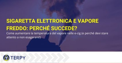 Sigaretta elettronica e vapore freddo