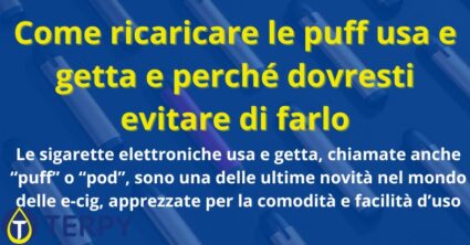 Come ricaricare le puff usa e getta