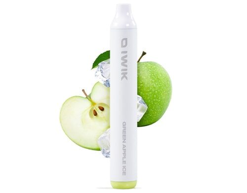 Vape pen bar IWIK 600 puff gusto green apple