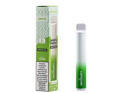 box e sigaretta elettronica usa e getta Vaporart alla menta