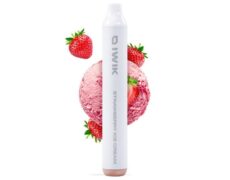 disposable IWIK vape pen al gusto strawberry ice cream