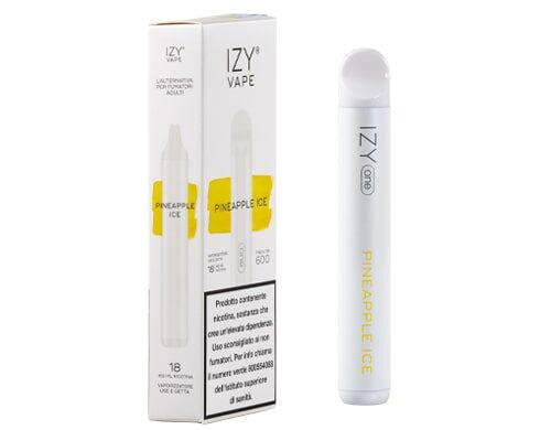 pack e vape pen con 600 puff usa e getta IZY pineapple ice