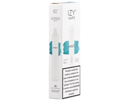 packaging della IZY 600 puff al gusto mint
