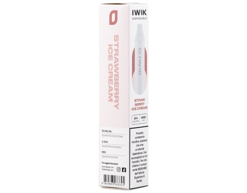 packaging vape pen usa e getta IWIK strawberry ice cream