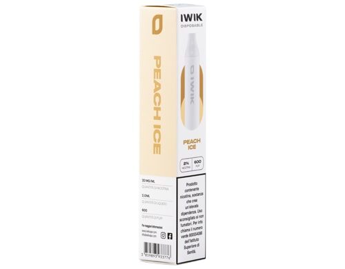 scatola sigaretta monouso IWIK gusto peach ice