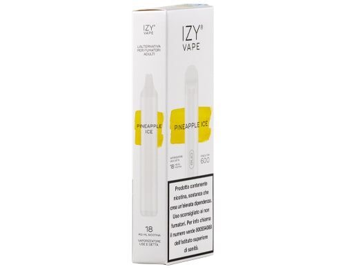 scatola sigaretta monouso IZY gusto pineapple ice