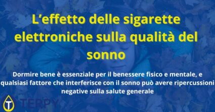 L’effetto delle sigarette elettroniche sulla qualità del sonno