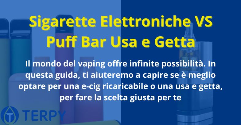 Sigarette Elettroniche VS Puff Bar Usa e Getta