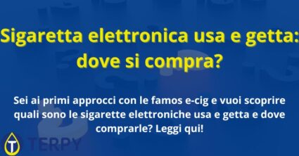Sigaretta elettronica usa e getta: dove si compra?